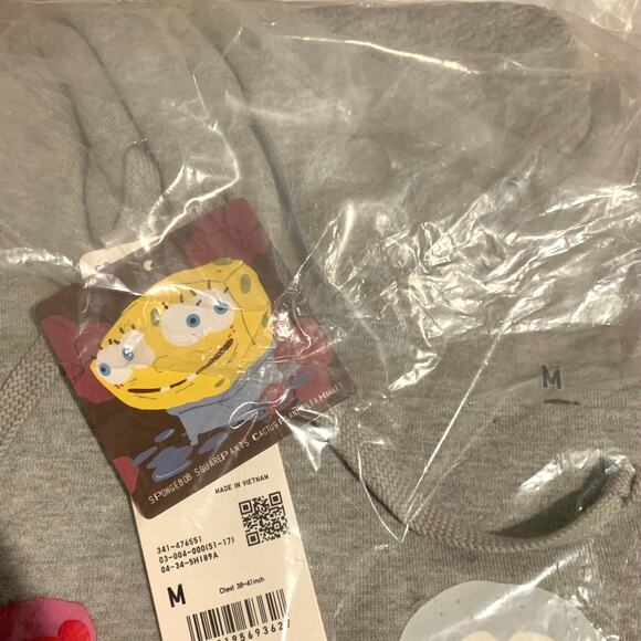 Uniqlo SpongeBob SquarePants Cactus Plant Flea Market Sweat Hoodie in Gray - Picture 14 of 14
